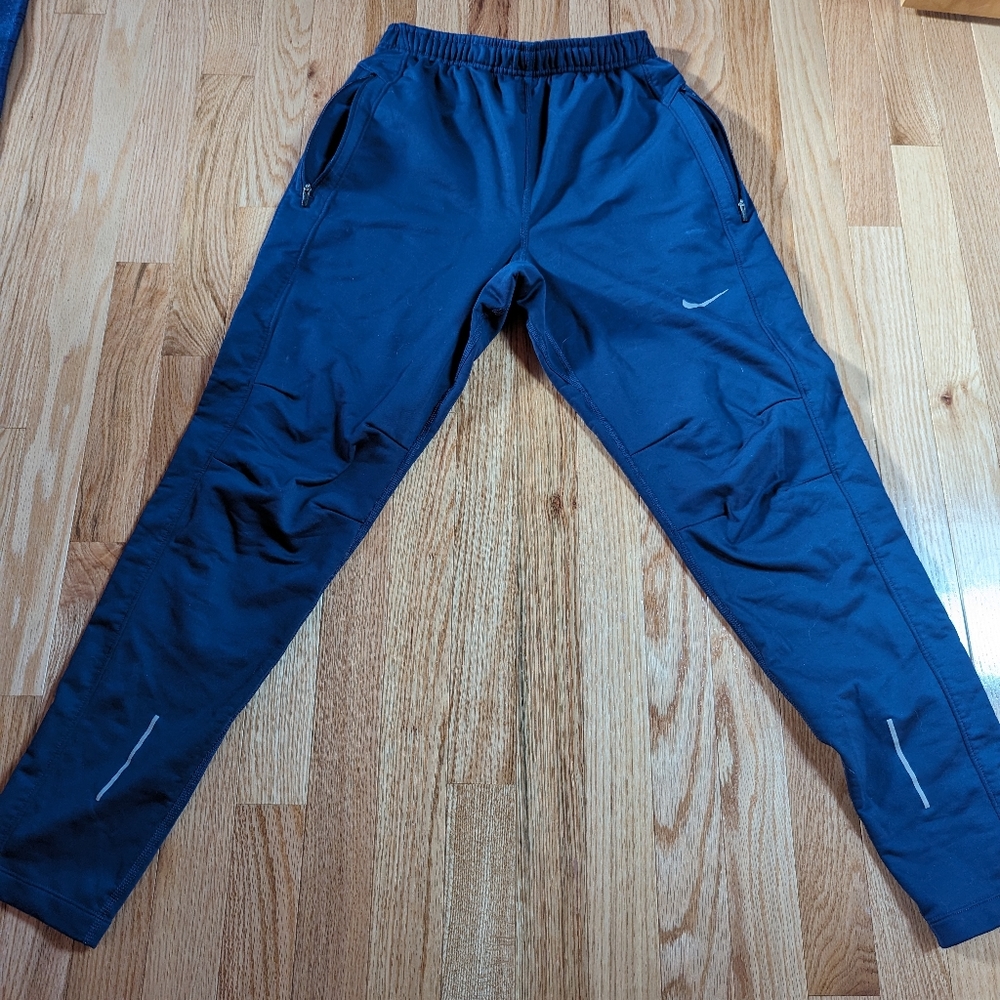 Nike running sweatpants medium blue